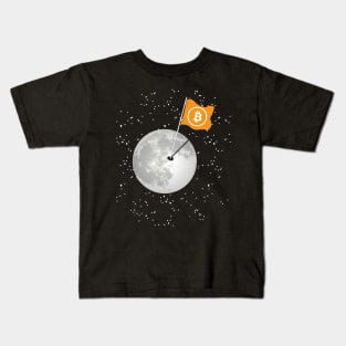 Bitcoin To The Moon | For Altcoin And Blockchain Fans Kids T-Shirt